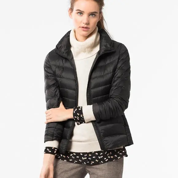 Warm Women's Down Coat - Slim Fit Winter Jacket
