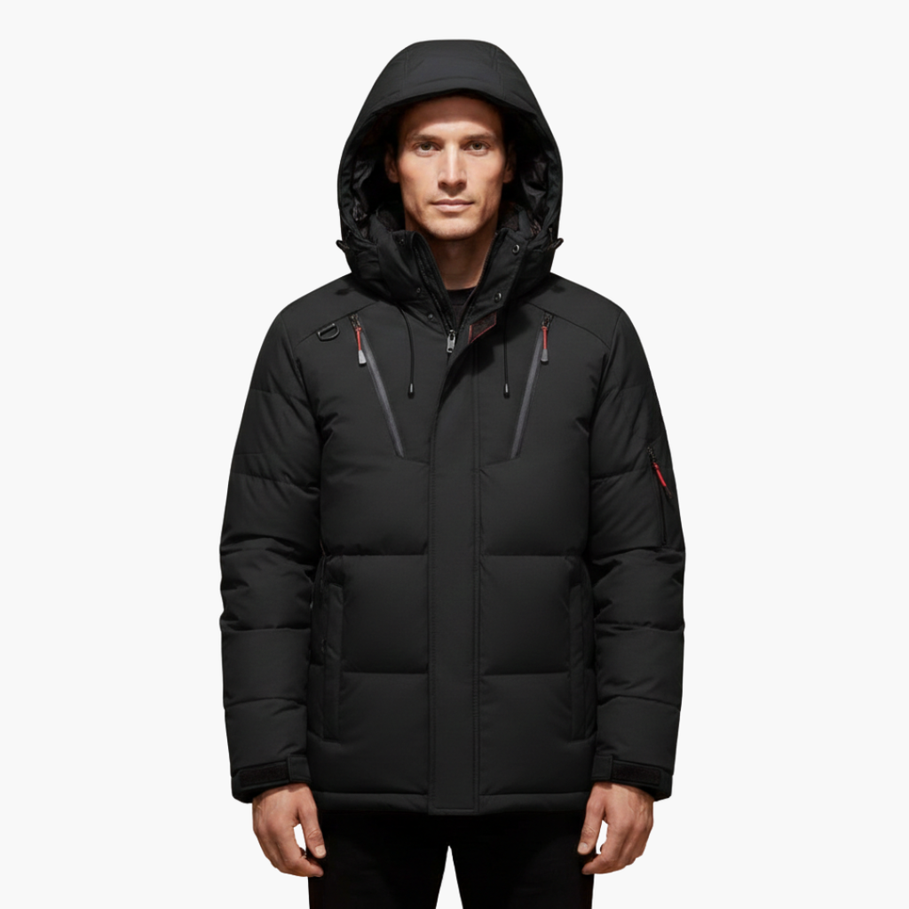 Warm Waterproof Men's Zip Up Hoodie Jacket