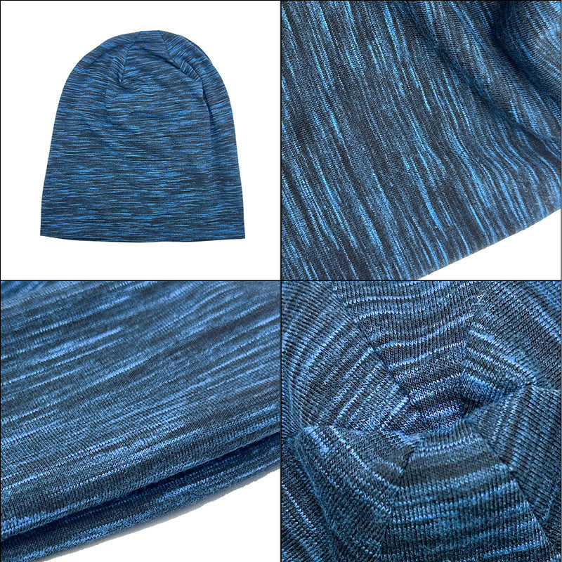 Satin Slouchy Beanie - Unisex Turban Style Winter Cap - Cotton Acrylic Blend Hair Protection Windproof