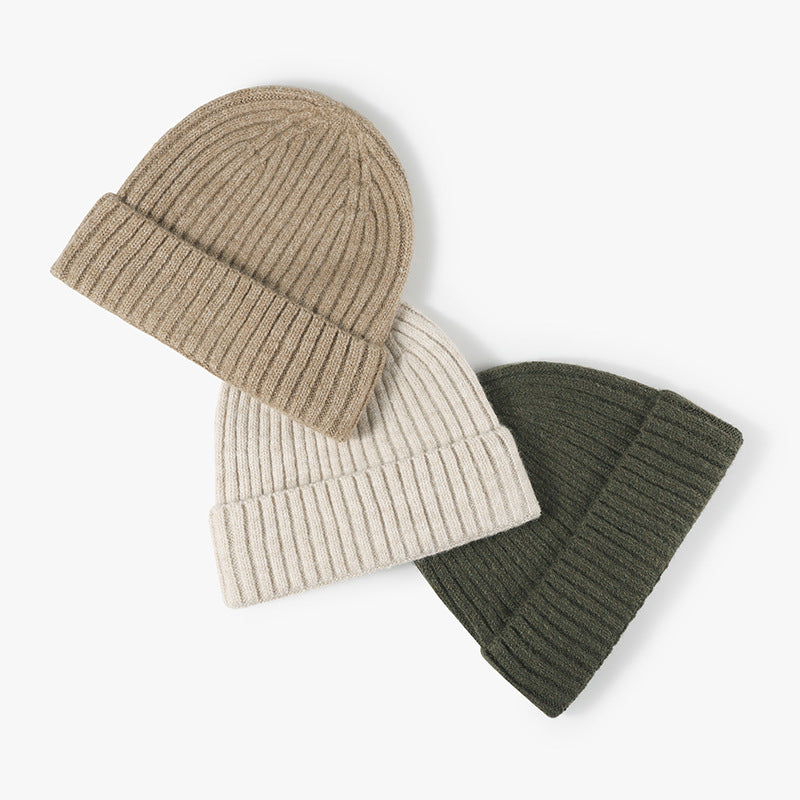 Versatile Unisex Winter Hat: Warm Wool, Brimless, Thick Knit, Perfect for Autumn and Winter