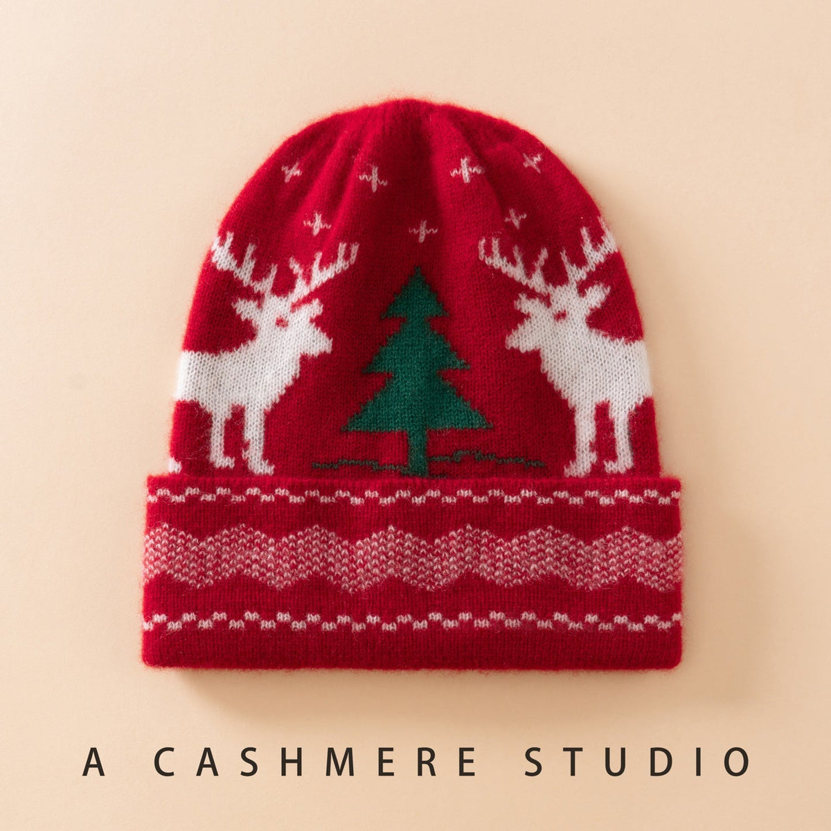Pure Cashmere Kids Christmas Beanie