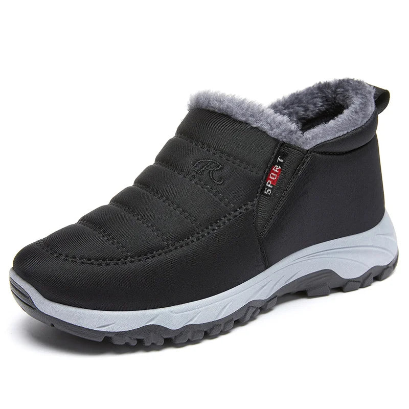 Warm Insulated Snow Boots for Women - Comfortable Slip On