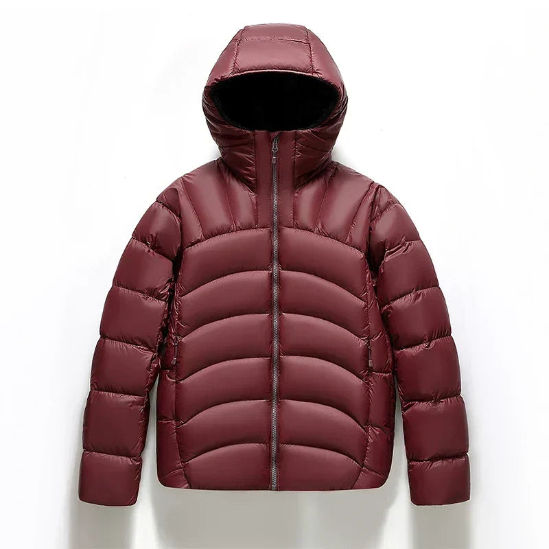 Warm Quilted Puffer Coat | Casual Fit High Neck Jacket