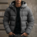Warm Men's Puffer Hooded Winter Coat