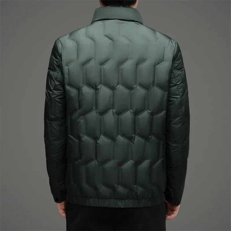 Warm Quilted Puffer Coat with Zip Front
