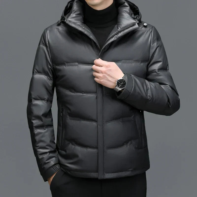 Warm Quilted Hooded Puffer Coat