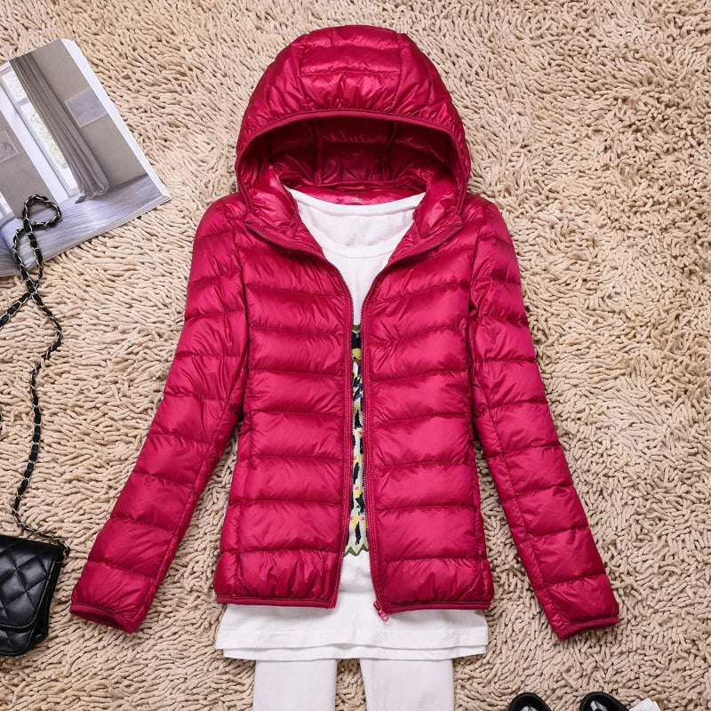 Warm Quilted Hooded Winter Jacket