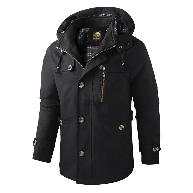 Waterproof Hooded Parka Jacket | Zip Up Winter Coat
