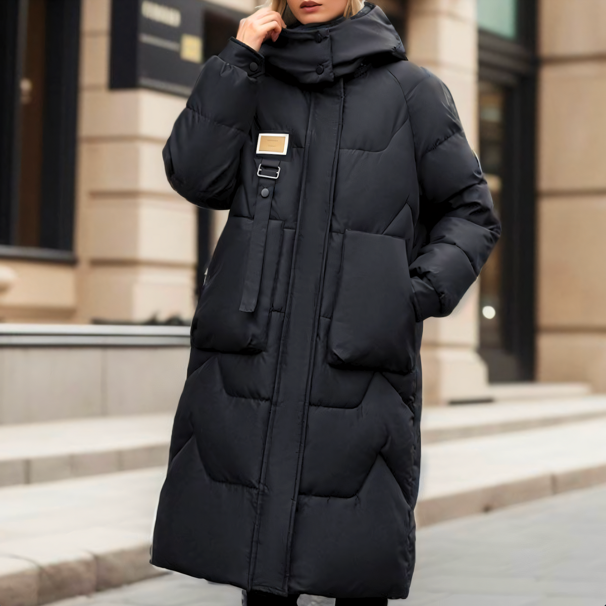 Warm Women's Parka Coat for Cold Weather