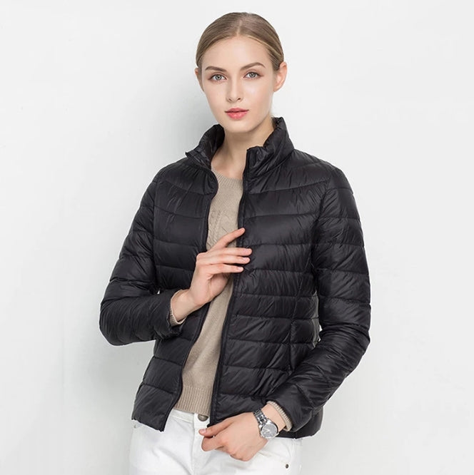Women's Slim Fit Quilted Parka Coat
