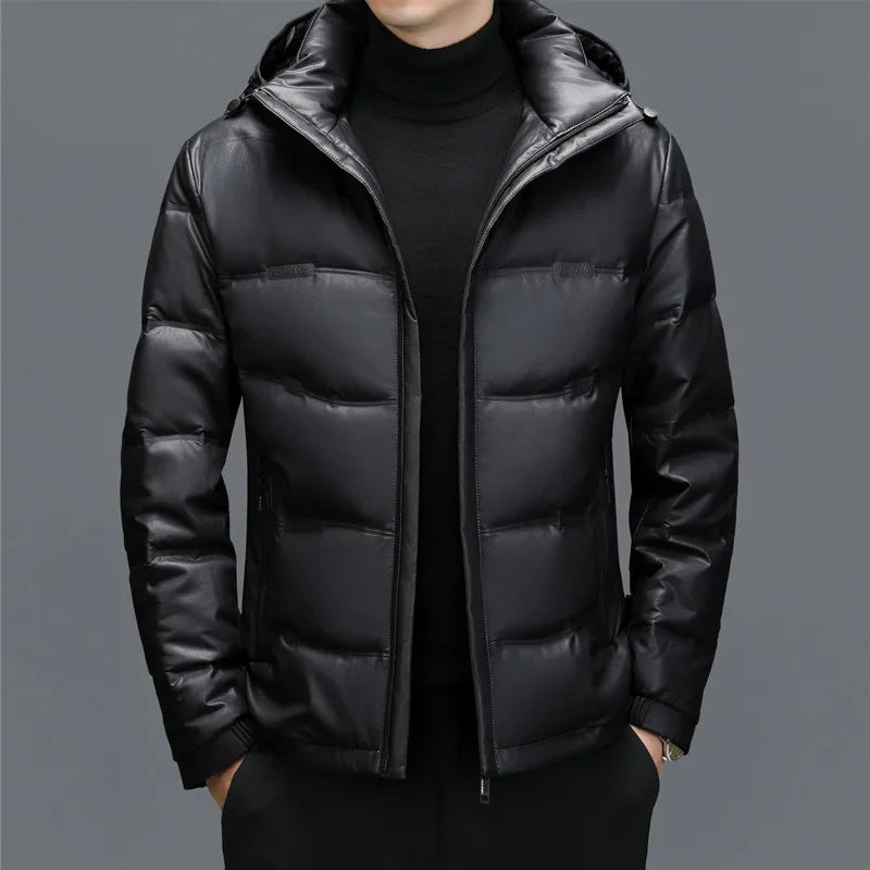 Warm Quilted Hooded Puffer Coat