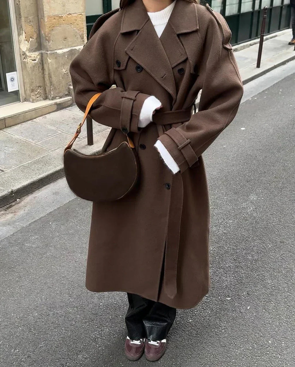 Ladies Waterproof Belted Winter Coat