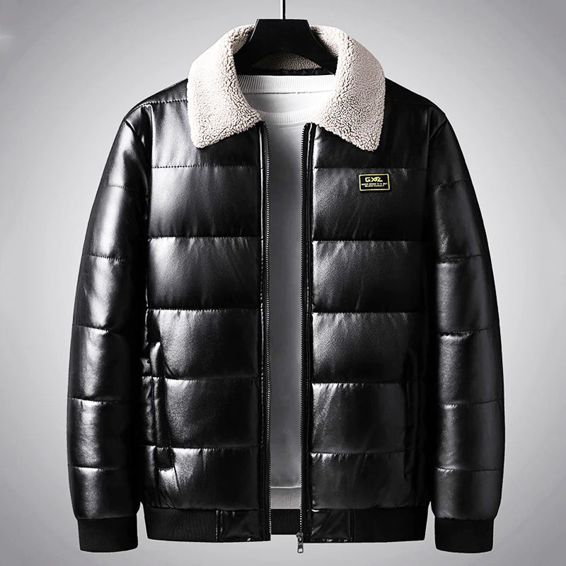 Warm Quilted Down Puffer Coat