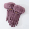 Warm Faux Fur Lined Women's Winter Gloves