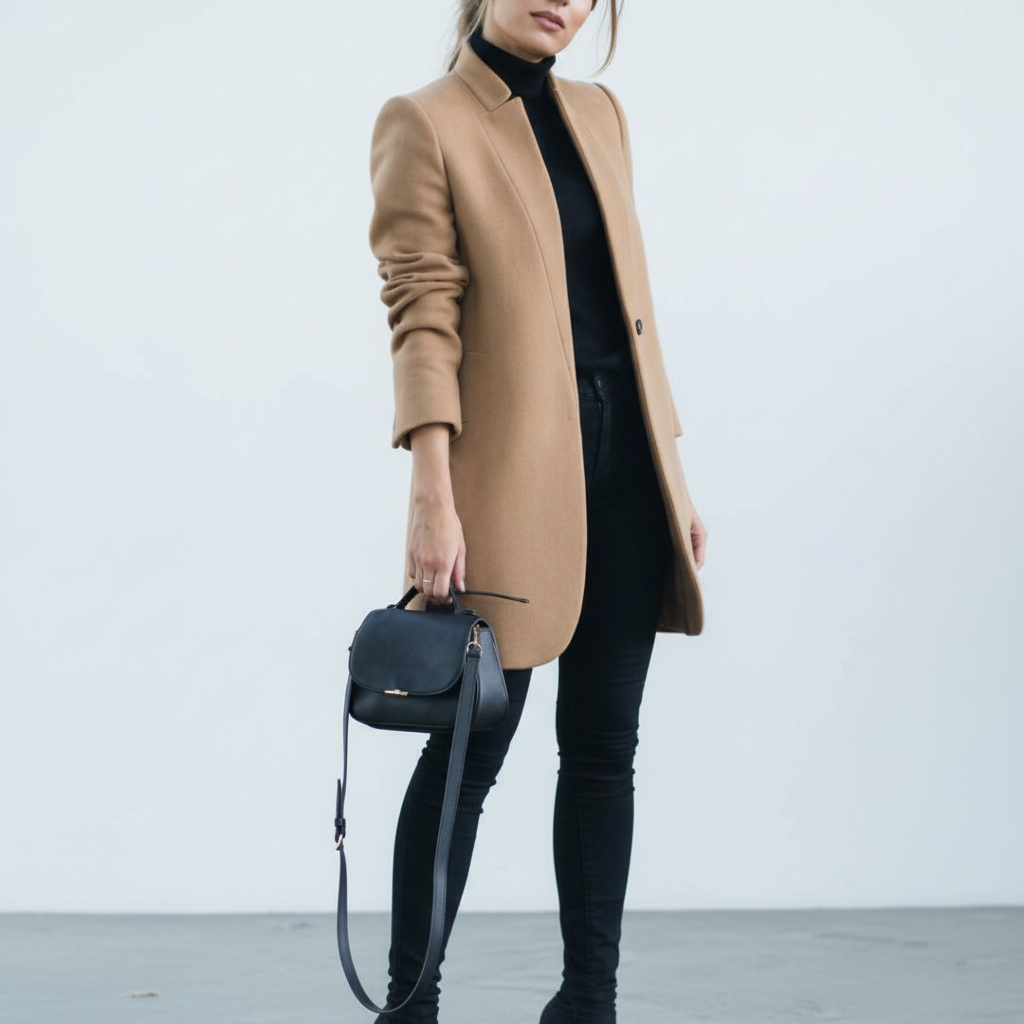 Trendy High Neck Winter Coat