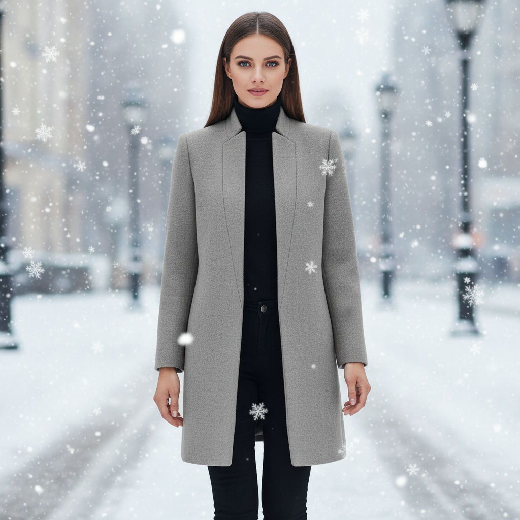 Trendy High Neck Winter Coat