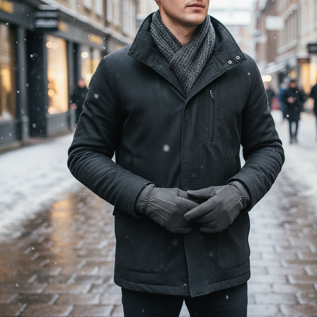 Soft Suede Leather Wool Lined Gloves