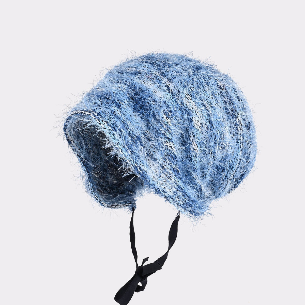 Tie-Back Plush Knit Hat - Cozy & Chic Winter Style