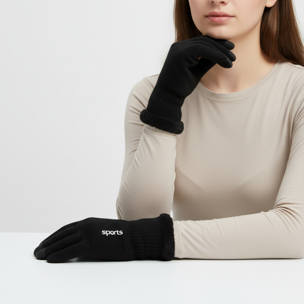Warm Touchscreen Gloves Fleece Lining