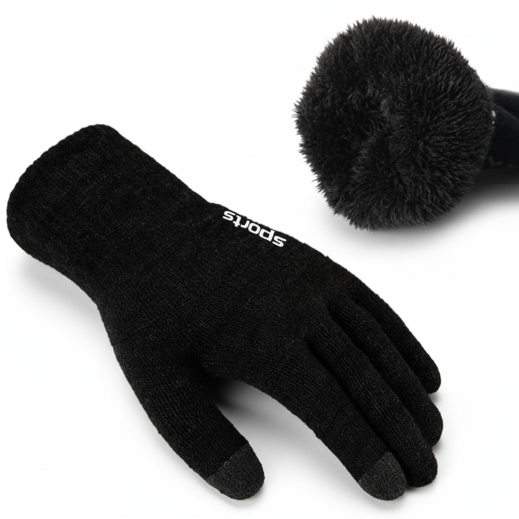 Warm Touchscreen Gloves Fleece Lining