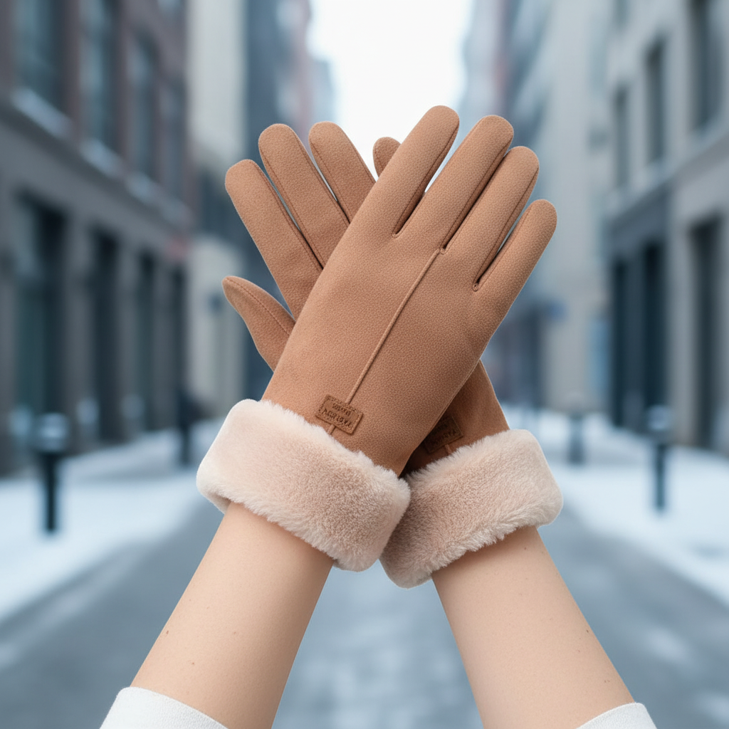 Warm Waterproof Smartphone Gloves - SuedeLux