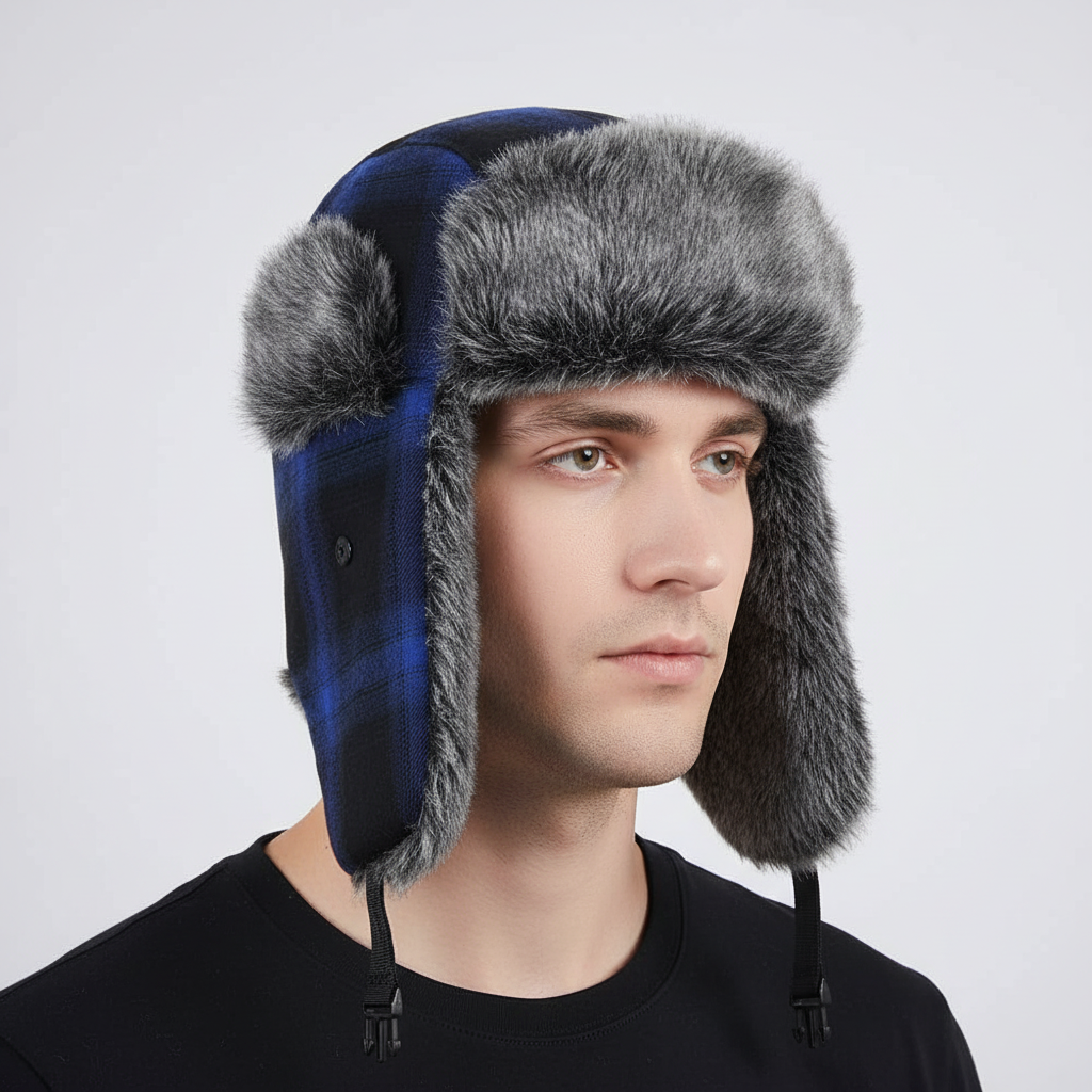 Warm Fleece Trapper Hat with Earflaps