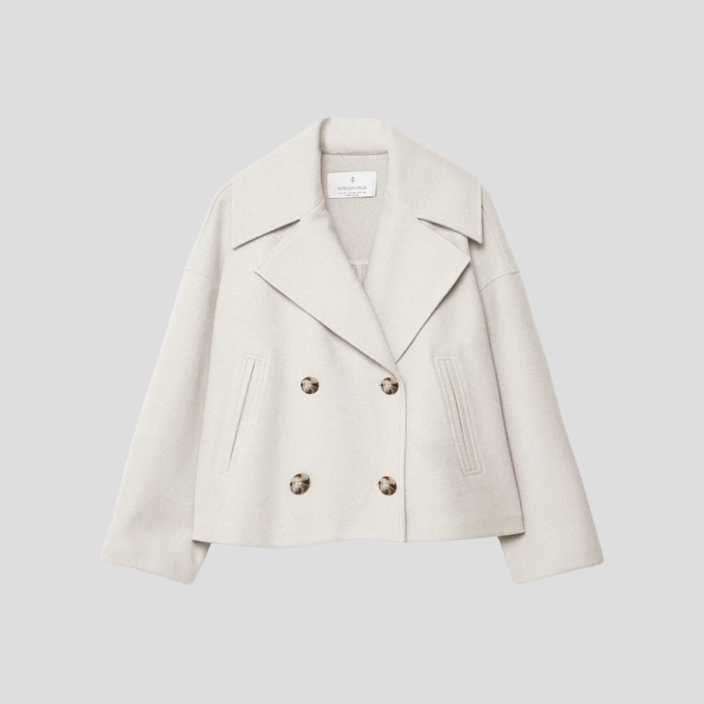 Classic Double-Breasted Winter Coat