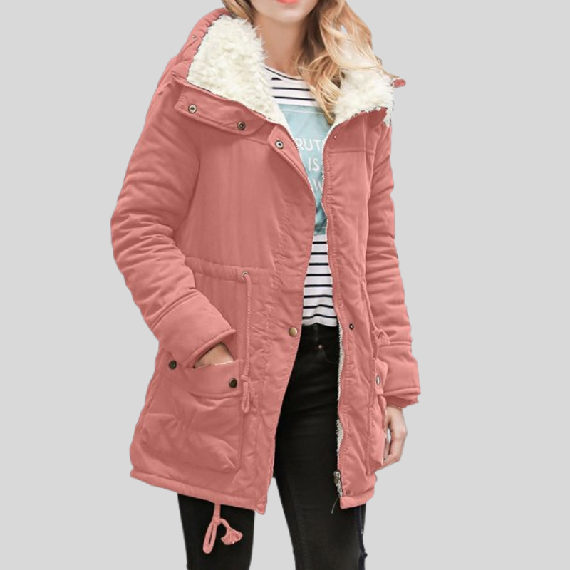 Cozy Fleece Hooded Winter Parka Coat