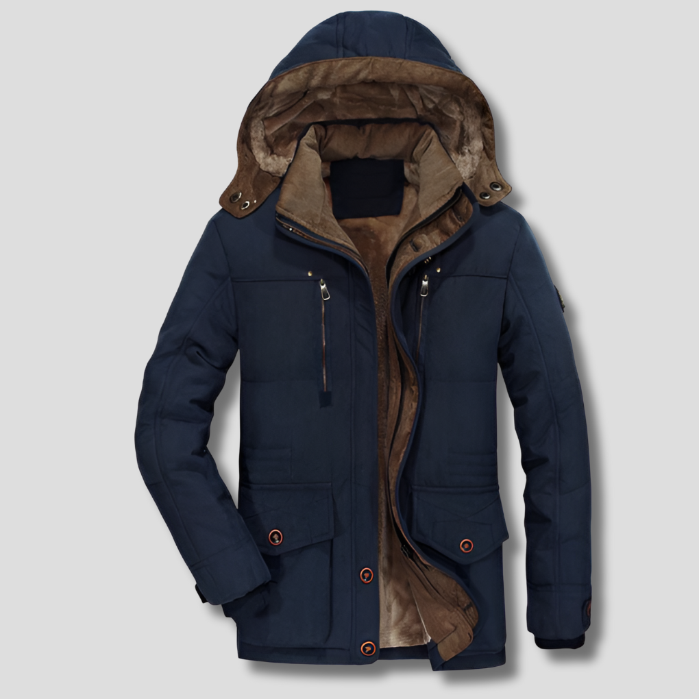 Men's Insulated Waterproof Windproof Parka Coat