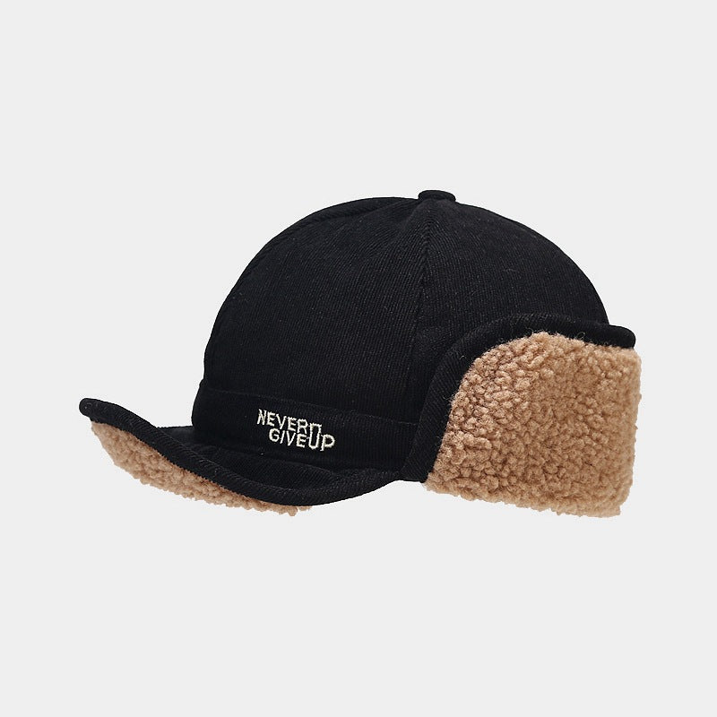 Warm Corduroy Earmuff Cap - Winter Style for All