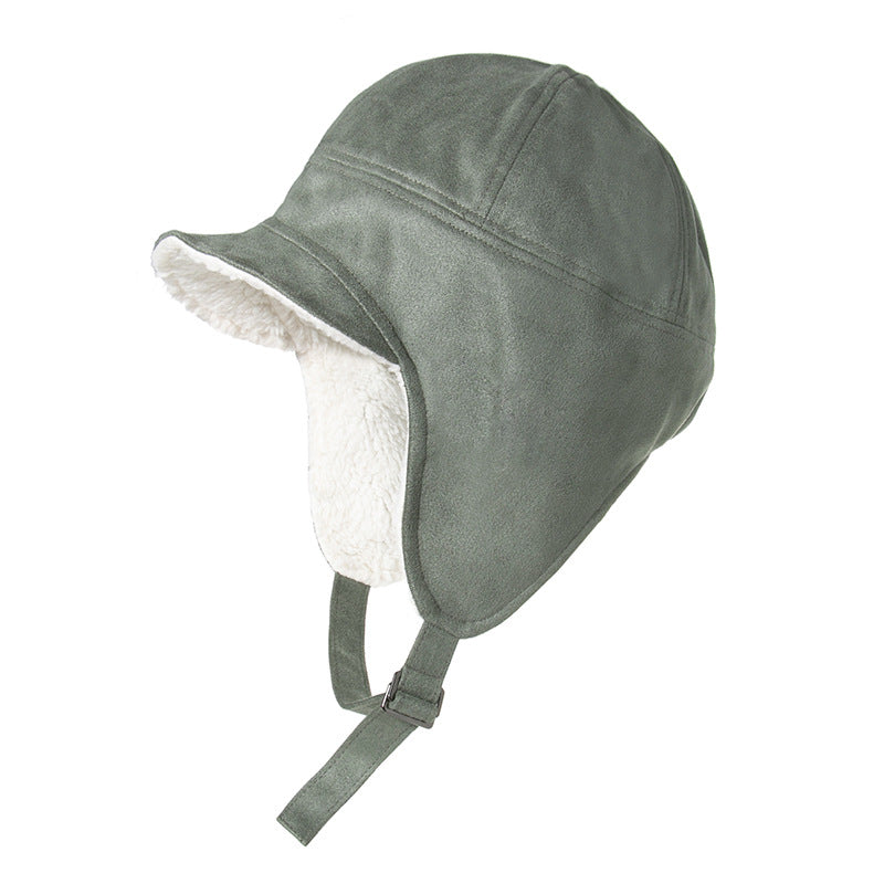 Warm Fleece Cycling Hat: Windproof, Double-Layered Ear Protection