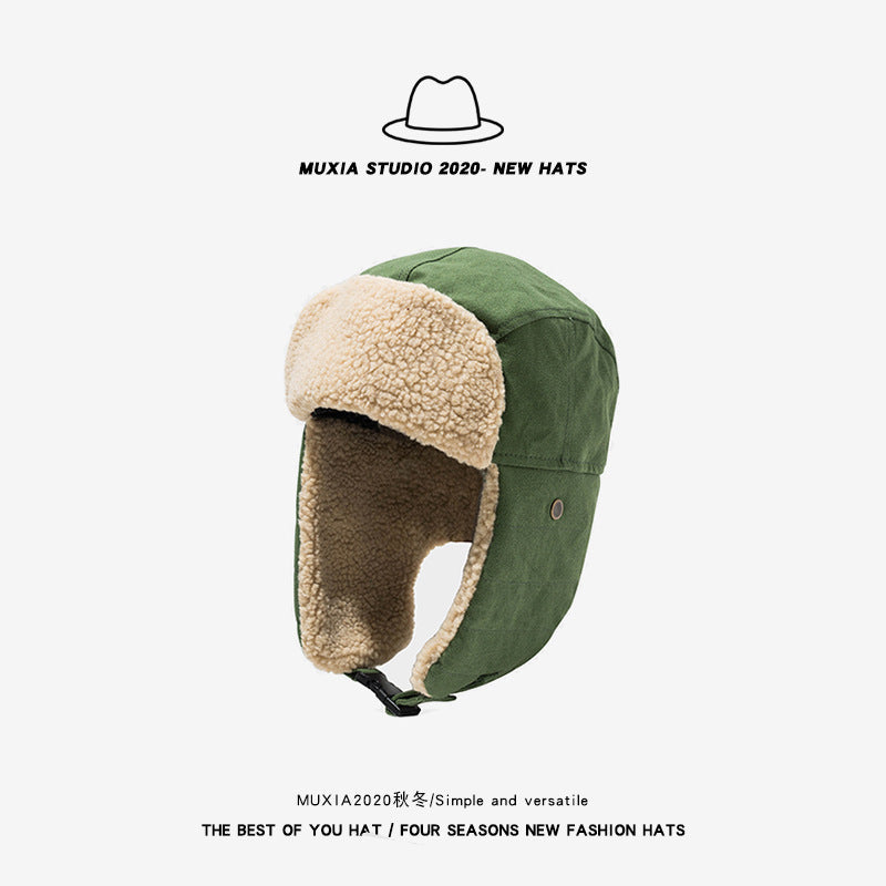 Warm Lei Feng Hat: Korean Style for Winter Riding