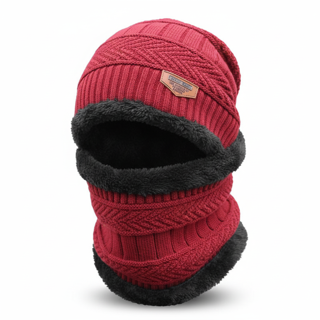 Cold Weather Beanie with Face Mask