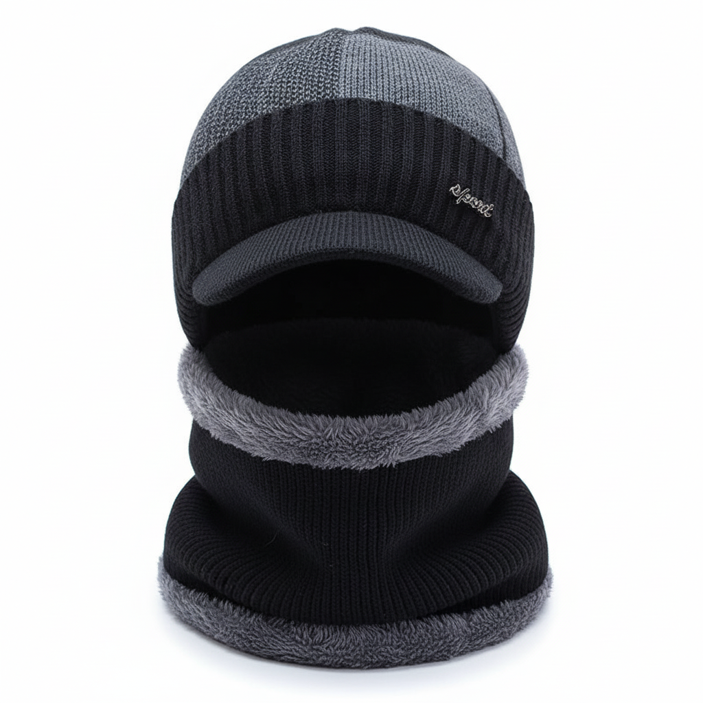 Cold Weather Beanie with Face Mask