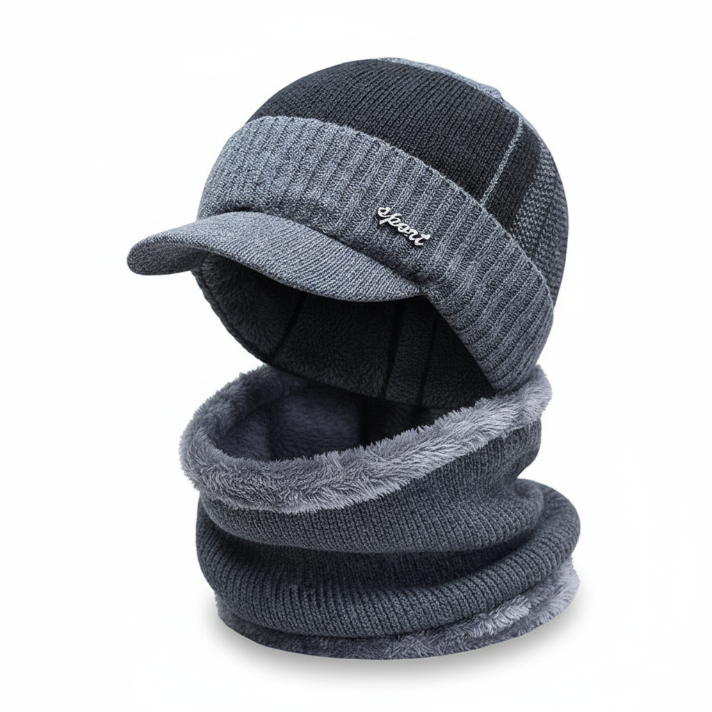 Cold Weather Beanie with Face Mask