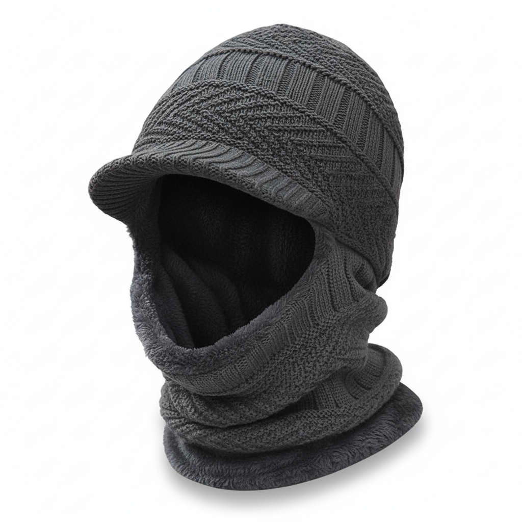 Cold Weather Beanie with Face Mask