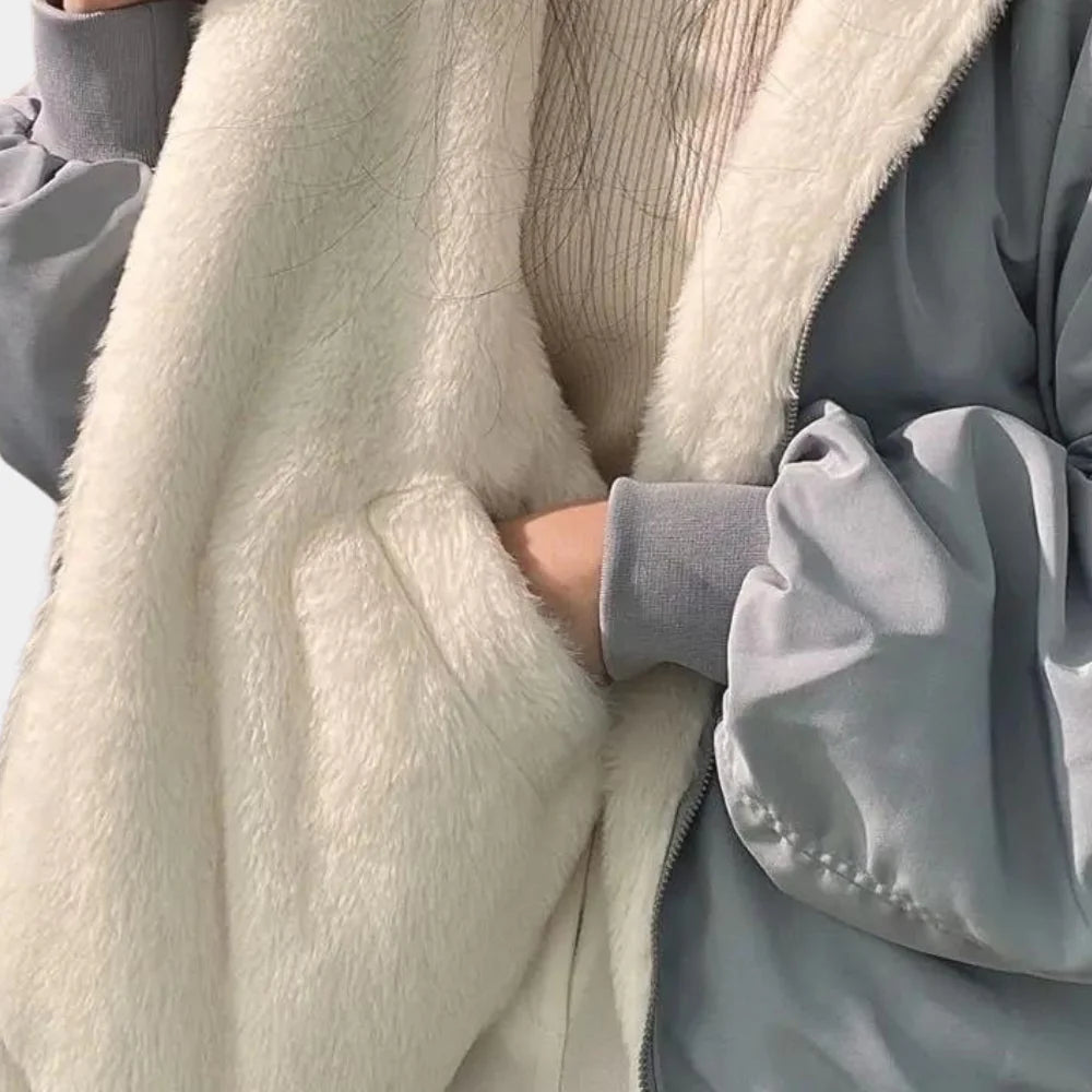 Waterproof Ladies Parka Coat with Hood for Cold Winter Days