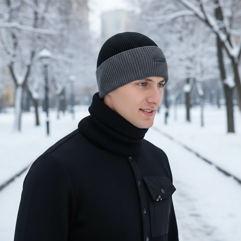 Cozy Hat and Scarf Set - Winter Accessory