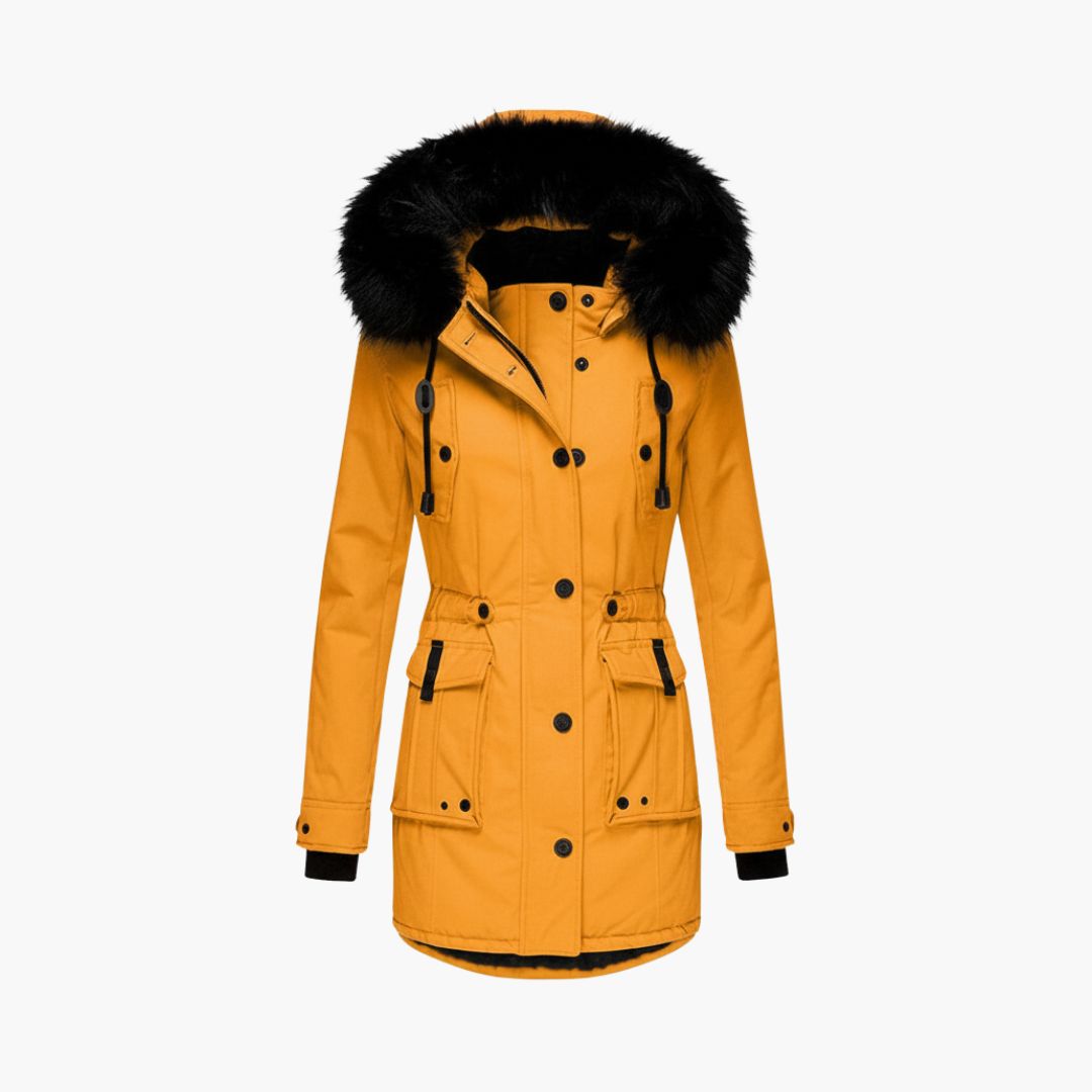 Waterproof Hooded Women's Winter Coat with Pockets