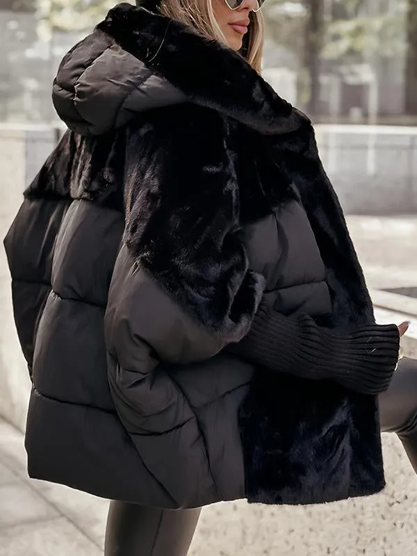 Fashionable Insulated Hooded Parka Coat
