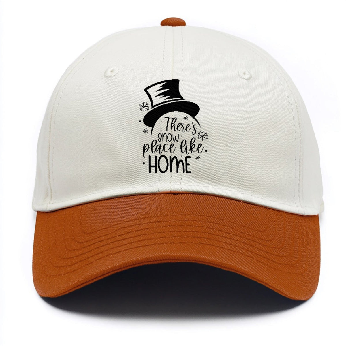 Winter Wonderland There's Snow Place Like Home Two Tone Cap