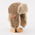 Warm Fleece Trapper Hat with Fur Trim