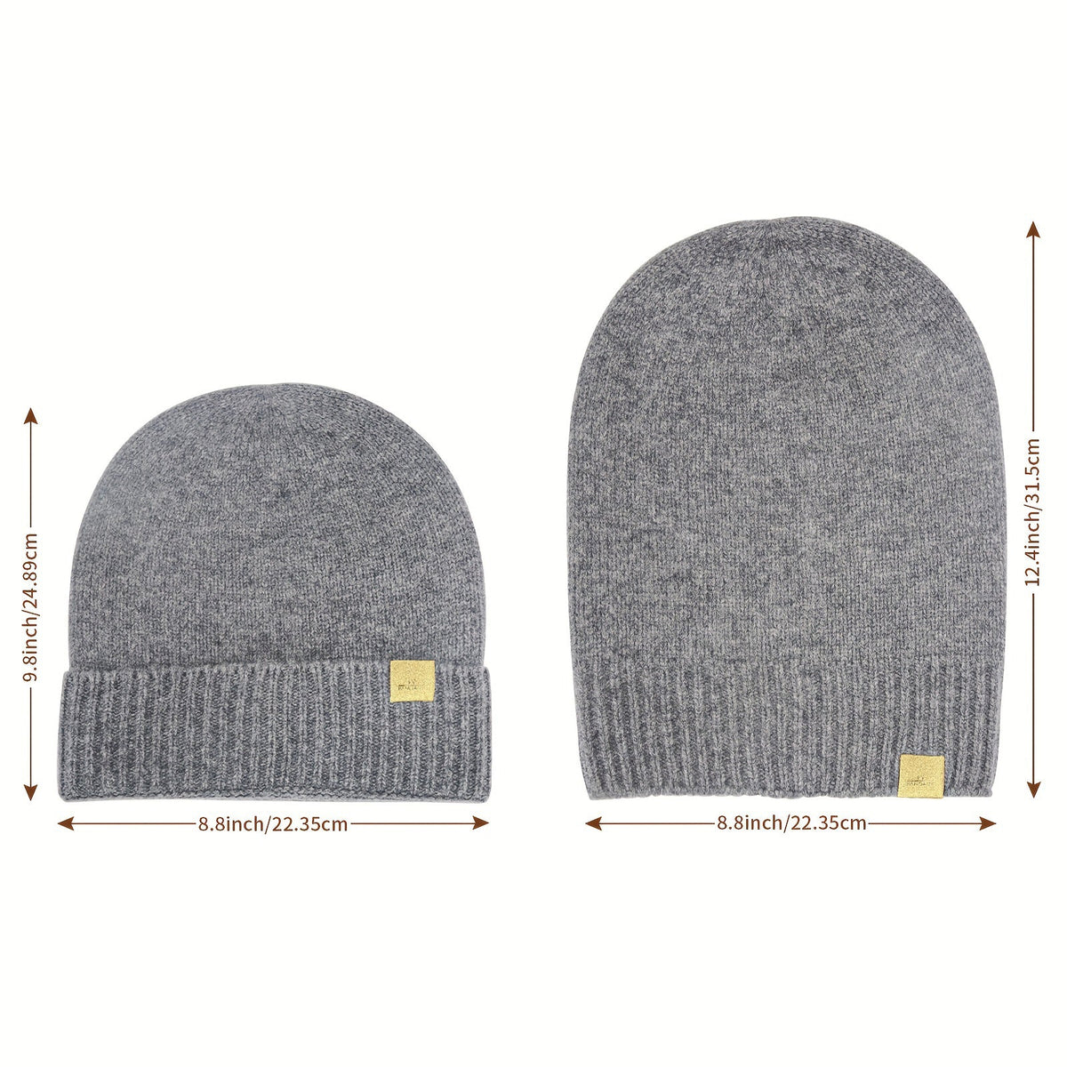 Pandaize Premium Merino Wool Knit Beanie | Unisex Solid Color Skull Cap for Winter