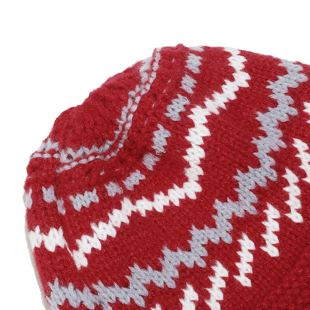 Bohemian Fair Isle Earflap Beanie - Cozy Knit Hat