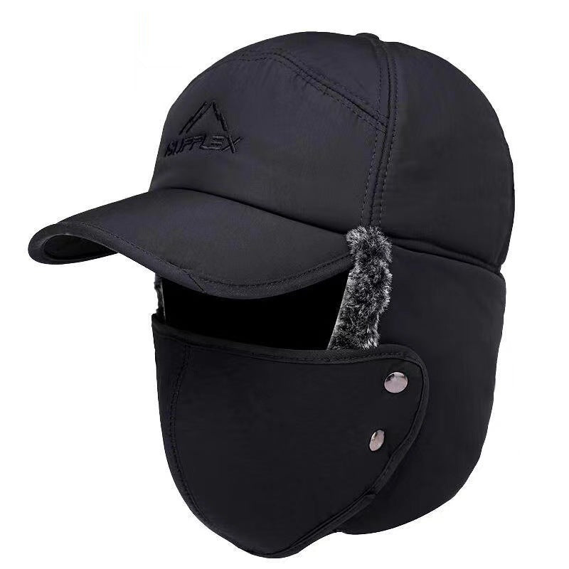 Warm Fleece-Lined Winter Hat for Men