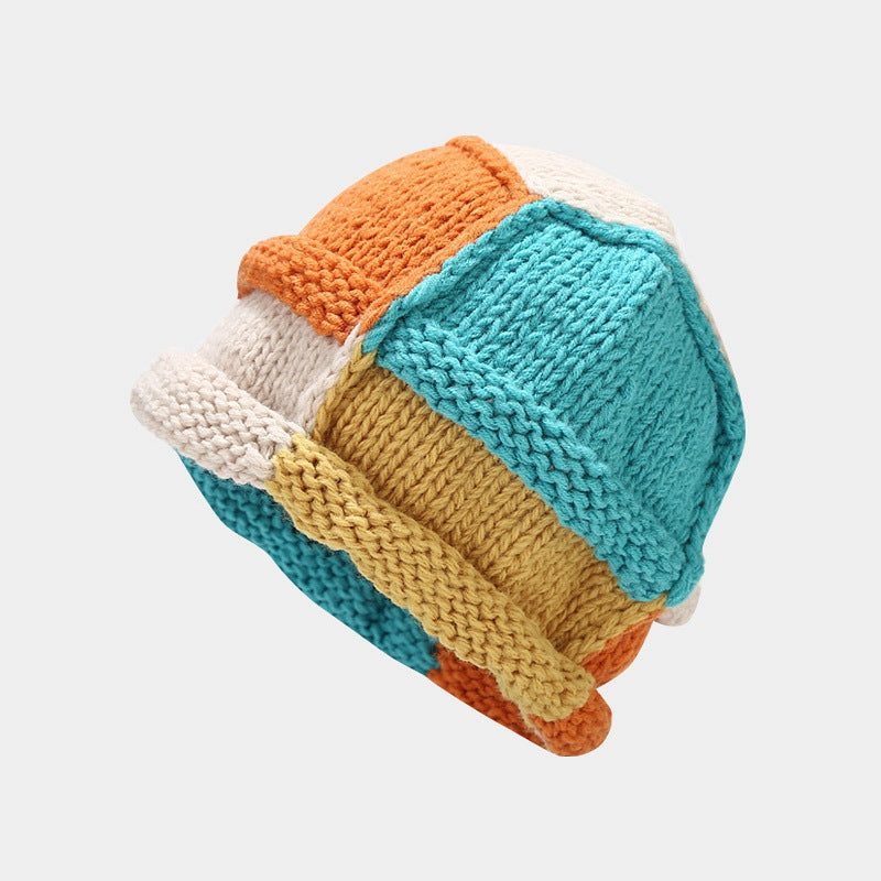 Japanese Knit Earflap Hat - Cozy Contrast Wool