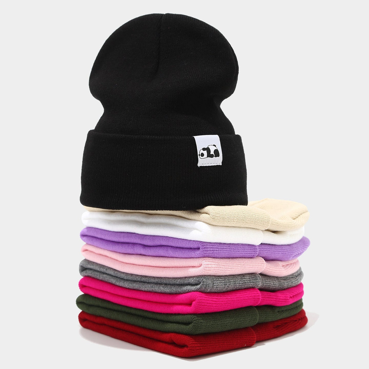 Cozy Panda Knit Hat - Warm Ear Protection
