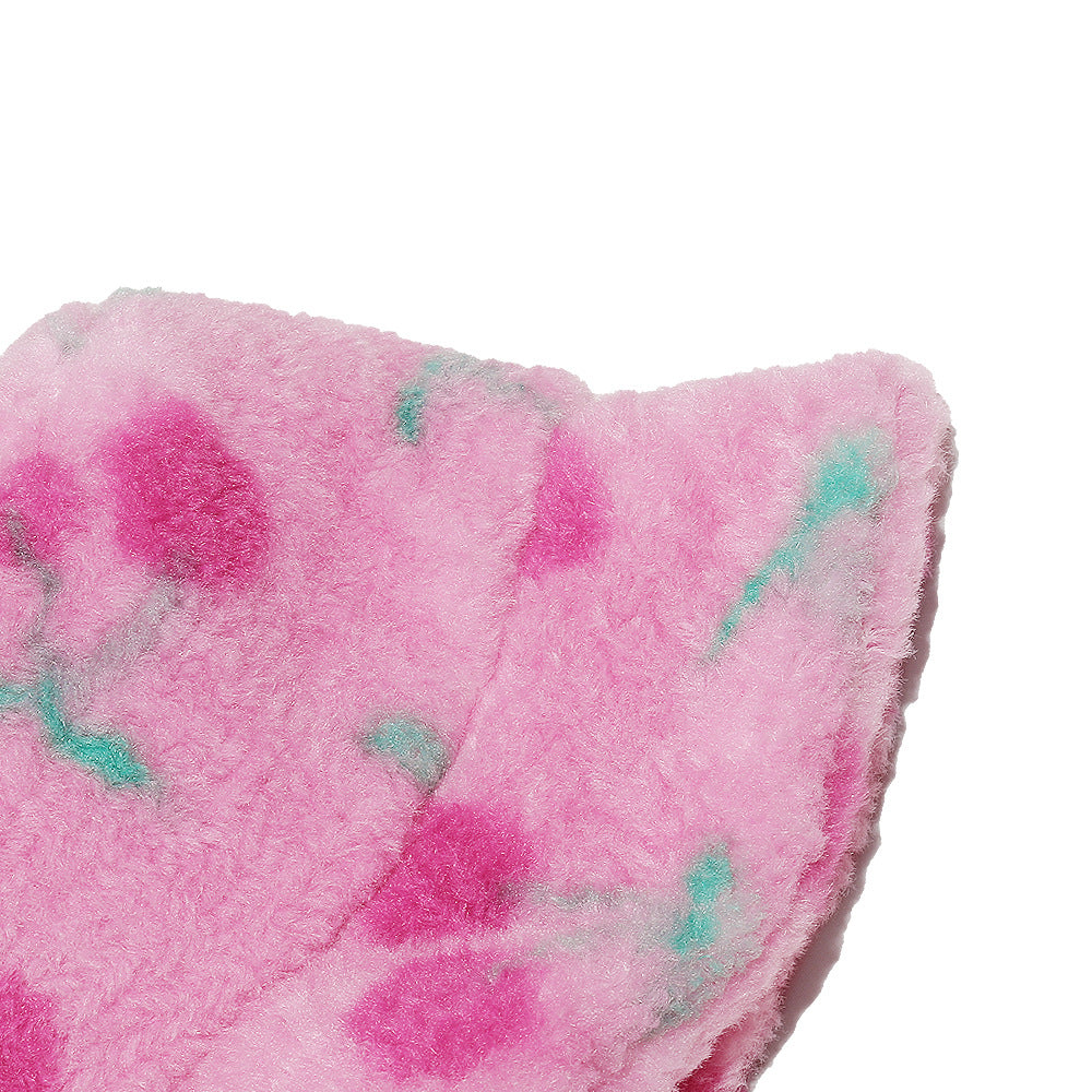 Pink Cherry Fisherman Hat - Cozy Winter Beanie