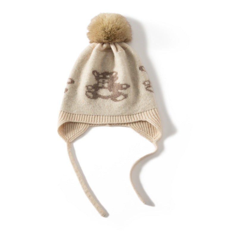 Cozy Kids' Cashmere Hat - Warm Ear Protection