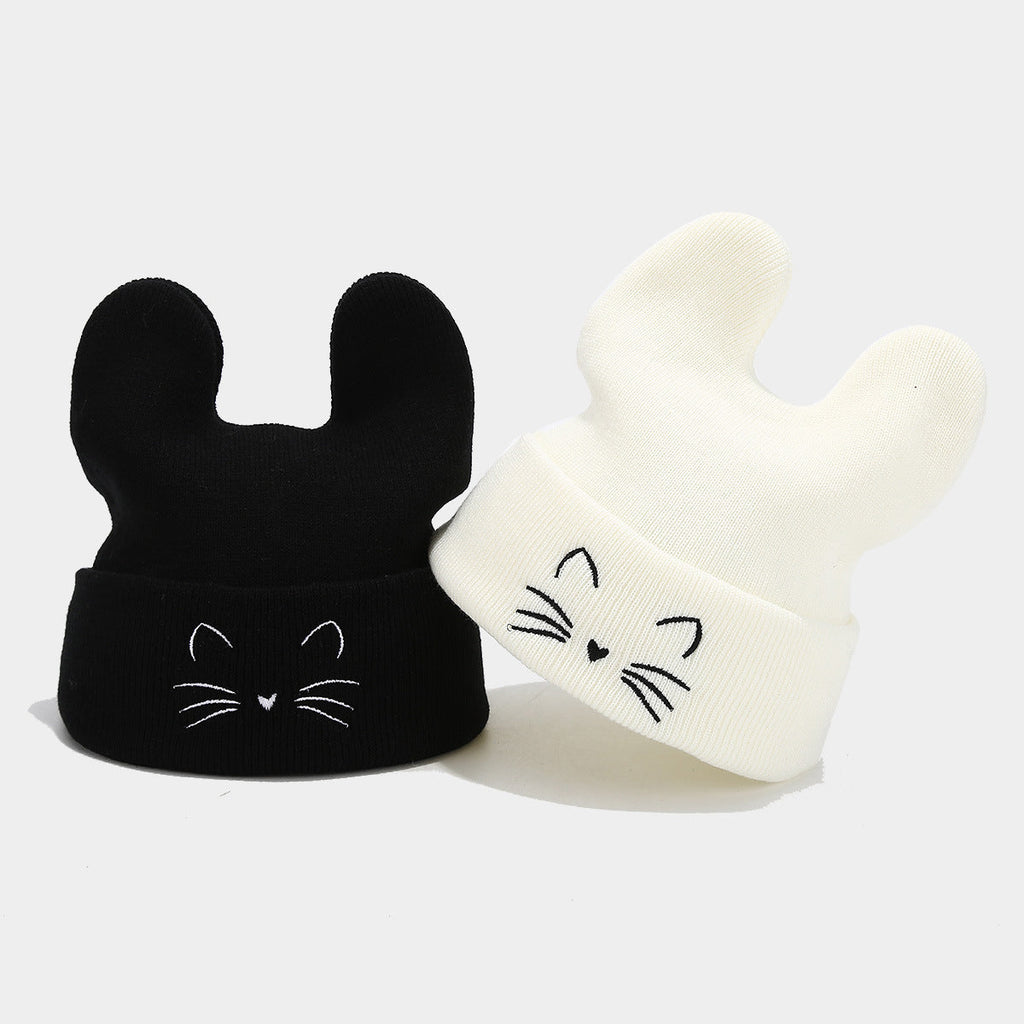 Cute Cat Ear Knit Beanie - College Style